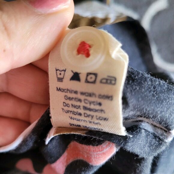 Print Fresh Wine Enthusiast Expresso Martini Organic Cotton Pajama Top Sz Large - Picture 5 of 7